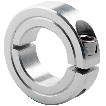 CLIMAX METAL PRODUCTS 7/8" ID Split Clamp Collar, Stl, Zinc 1C-087-Z